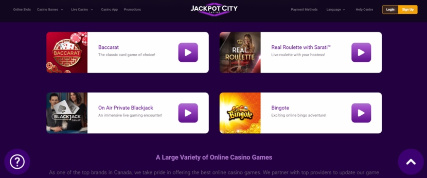 Jackpocity Games